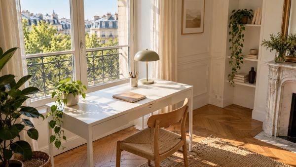 Pourquoi un bureau blanc illumine votre espace: nos conseils
